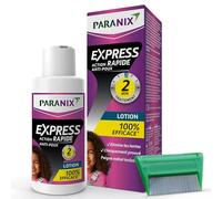 Paranix Lotion Express 2 Minutes est 100% Efficace contre les Poux de Tête, les Nymphes et les œufs/Lentes - 195ml