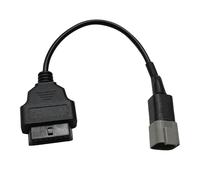 PARANNIC Câble adaptateur OBD2 pour véhicules diesel Yanmar 6 broches OBD2 16 broches OBDII connecteur de diagnostic de voiture compatible avec scanner de diagnostic OBD II