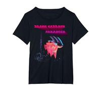 Paranoid Motion Trails Officiels Black Sabbath T-Shirt, Femme Grandes Tailles, Noir, 3X