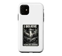 Paranormal Christian Graphic Alien Deception Biblique OVNI Coque pour iPhone 11