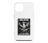 Paranormal Christian Graphic Alien Deception Biblique OVNI Coque pour iPhone 13