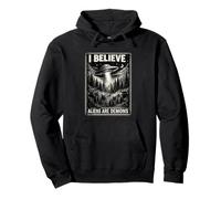 Paranormal Christian Graphic Alien Deception Biblique OVNI Sweat à Capuche