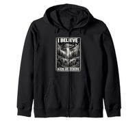 Paranormal Christian Graphic Alien Deception Biblique OVNI Sweat à Capuche