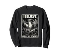 Paranormal Christian Graphic Alien Deception Biblique OVNI Sweatshirt