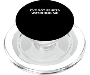 Paranormal I've Got Spirits Watching Haunting Saying PopSockets PopGrip pour MagSafe