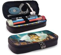 Paranorman - Trousse En Cuir - Grande Capacité - Avec Fermeture Éclair - Pour Le Bureau