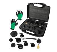 PARAOUTIL 10 Pièces Adaptateur Purge Frein Voiture Kit Adaptateur Purge Frein, Aluminium Adaptateurs Purgeur Liquide Frein pour la Purge du Maître-Cylindre de Frein dans Les Véhicules (Aluminium)