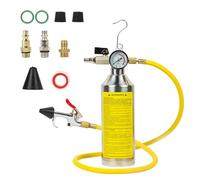 PARAOUTIL Kit Rinçage AC Voiture - AC Flush Kit Système de Climatisation de Voiture avec Pistolet Rinçage Kit Voiture AC Climatisation Système Flushing Tool avec Manomètre 220 PSI et 1M Tuyau