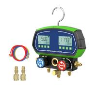 PARAOUTIL Manomètre numérique Manifold, L302 Indicateur de réfrigérant HVAC -Distributeur pour R32 R134a R410a 90 etc, Distributeur Intelligent Mechnical Manifold Terminator