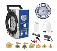 PARAOUTIL Purgeur Liquide Frein Voiture 110V/220V, Dispositif Changement Liquide Frein Électrique 0~3 Bar, Auto Purgeurs de Frein avec 7 Adaptateurs de Maître-Cylindre avec Modes Lent et Rapide