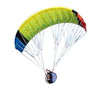 Parapente électrique RC Stunt 2,4 G avec auvent pliable portable de 1,5 m en nylon, 30 minutes de temps de vol, cadeau pour les amateurs de plein air/RC débutant (RTF/couleurs aléatoires)