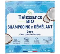 Natessance Shampoing & Démêlant Solide Coco Bio 65 g