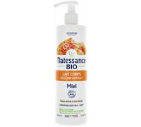 Natessance Lait Corps Réconfortant Miel Bio Peaux Sèches À Très Sèches Flacon Pompe 400ml