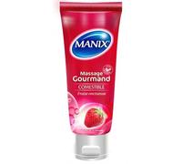 MANIX® Gel de massage gourmand fraise comestible Gel(S) 200 ml