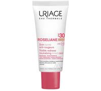 Uriage Roseliane CC Cream SPF30 - Extrait de Ginseng - Masque les Rougeurs, Unifie le Teint, Apaise Durablement - Crème Visage Teintée - Convient aux Peaux Sensibles à Rougeurs - Non Comédogène - 40ml