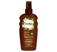 LOVEA - Huile Sèche Bronzante - Visage & Corps - Monoï De Tahiti - Bronzage Rapide, Doré Et Lumineux - Nourrissant & Résistant À L'Eau - Vegan - Fabriqué En France - 150 ml