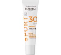 Parapharmacie > Beauté & Soins > Produit Solaire > Produits de Protection Solaire Laboratoires de Biarritz Sport Baume à Lèvres SPF30 Bio 15 ml - Protection solaire - Pharmacie en ligne LaSante.net
