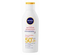 Parapharmacie > Beauté & Soins > Produit Solaire > Produits de Protection Solaire Nivea Sun Sensitive Protection Immédiate Lait Solaire SPF50+ 200 ml