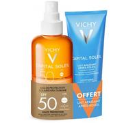 Parapharmacie > Beauté & Soins > Produit Solaire > Produits de Protection Solaire Vichy Capital Soleil Eau de Protection Solaire Hale Sublime SPF50 200 ml + Après-Soleil 100 ml