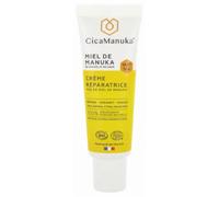 CICAMANUKA - Crème Corps & Visage Réparatrice - Assainit & Apaise - 40% Miel De Manuka IAA10+ - 100% D'Ingrédients D'Origine Naturelle - Peaux Abîmées, Irritées & Desséchées - Made In France - 40 ml