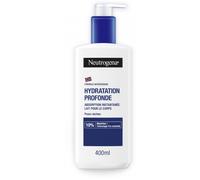 Neutrogena - Lait Corps Hydratation Profonde (flacon-pompe de 400 ml) - Lait pour le corps à absorption rapide pour peaux sèches - Soin corps avec 10% de glycérine et technologie pro-céramide