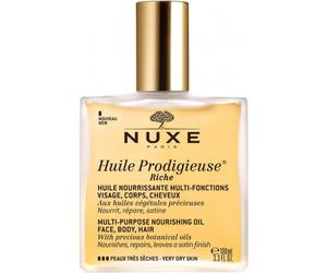 Parapharmacie > Beauté & Soins > Produits de Soins Corps > Soins hydratants et nourrissants Nuxe Huile Prodigieuse Riche 100 ml - Soins hydratants et nourrissants - Pharmacie en ligne LaSante.net