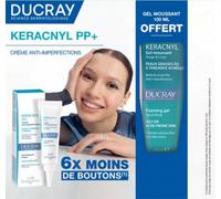 Parapharmacie > Beauté & Soins > Produits de Soins du Visage > Soins Acné Et Imperfections > Crème boutons acné Ducray Keracnyl PP+ Crème Anti-Imperfections 30 ml + Gel Moussant 100 ml Offert