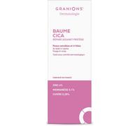 Creme Cicatrisante Baume CICA - GRANIONS Dermatologie - Creme Hydratante Bébé, Enfant, Adulte - Glycerine Vegetale + Zinc + Cuivre - Creme Apaisante - Peaux sensibles, irritées -Visage et Corps -40 mL