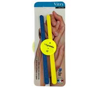 Vitry Botte 6 Limes Manucure Bois 17 cm + 1 Offerte 6 Unités