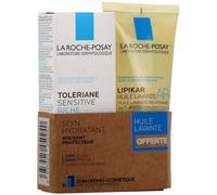 Parapharmacie > Beauté & Soins > Soins Corps > Soins apaisants La Roche-Posay Tolériane Sensitive Riche 40 ml + Lipikar Huile Lavante AP+ 100 ml - Soins apaisants - Pharmacie en ligne LaSante.net