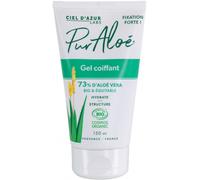 Ciel d'Azur Labs - Gel Coiffant - 73% Aloé Vera Bio & Équitable - Fixation Forte, Hydrate et Structure - Certifié Cosmos Organic - 99% d'Origine Naturelle - Tube 150 ml
