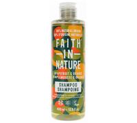 Faith In Nature, Shampooing Naturel Pamplemousse & Orange Faith In Nature, Revitalisant, Vegan & Cruelty Free, Sans Parabènes & SLES, Pour Cheveux Normaux à Secs, 400ml