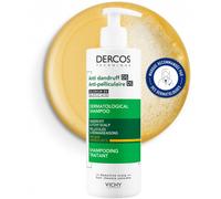 Vichy Dercos Shampoing Traitant Anti-Pelliculaire Cheveux Secs Flacon Pompe 390ml