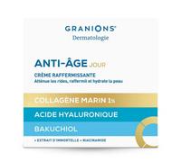 Creme ANTI RIDES Femme - Creme de JOUR - RAFFERMISSANTE - Creme Hydratante Visage Action Anti Ride - Collagene marin, Acide Hyaluronique, Bakuchiol - Anti Rides Femme Collagene - GRANIONS - 50 ml