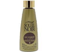 Soleil Noir - Lait Corps Vitaminé 2 Bronzage Intense - Peaux Très Mates et Bronzées - Actifs Anti-Âge et Vitamines - Fabrication Française - Flacon avec Capsule Service, 150 ml