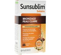 Parapharmacie > Beauté & Soins > Solaire > Autobronzants Nutreov Sunsublim Bronzage Peau Claire Uniforme - Autobronzants - Pharmacie en ligne LaSante.net x 28