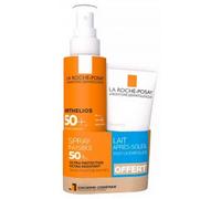 Parapharmacie > Beauté & Soins > Solaire > Protection solaire La Roche-Posay Anthelios Spray Invisible SPF50+ 200 ml + Lait Après-Soleil Post-UV Exposure 75 ml Offert - Protection solaire - Pharmacie