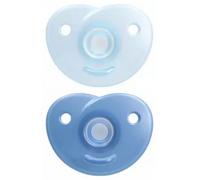 Parapharmacie > Bébé & Maman > Accessoires bébé > Sucettes et attache-sucettes Avent Soothie 2 Sucettes Orthodontiques 0-6 Mois - Couleur : Bleu