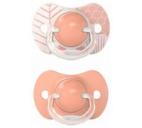 Parapharmacie > Bébé & Maman > Accessoires bébé > Sucettes et attache-sucettes Suavinex 2 Sucettes avec Tétine Symétrique SX Pro 18 Mois et + Rose