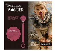 Parapharmacie > Bébé & Maman > Accessoires bébé > Sucettes et attache-sucettes Suavinex Attache Sucette Silicone 0 Mois et + Magenta