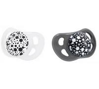 Parapharmacie > Bébé & Maman > Accessoires bébé > Sucettes et attache-sucettes Twistshake Sucette Orthodontique 0-6 Mois Lot de 2 Noir et Blanc