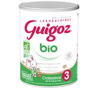 GUIGOZ BIO 3 Croissance - Lait de croissance en poudre de 10 mois à 3 ans - Boîte de 800g