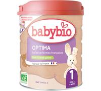 Parapharmacie > Bébé & Maman > Alimentation bébé > Laits infantiles > Laits 1er âge Babybio Optima 1 au Lait de Vache Français de 0 à 6 Mois Bio 800 g - Laits 1er âge - Pharmacie en ligne LaSante.net