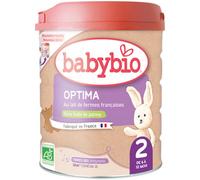Parapharmacie > Bébé & Maman > Alimentation bébé > Laits infantiles > Laits 2ème âge Babybio Optima 2 au Lait de Fermes Françaises de 6 à 12 Mois Bio 800 g - Laits 2ème âge - Pharmacie en ligne LaSant