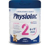 Parapharmacie > Bébé & Maman > Alimentation bébé > Laits infantiles > Laits 2ème âge Physiolac 2ème âge Dès 6 Mois Lait en Poudre 800 g - Laits 2ème âge - Pharmacie en ligne LaSante.net