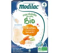 Modilac Mes Céréales du Soir Bio Riz Carotte Dès 4 mois 250g