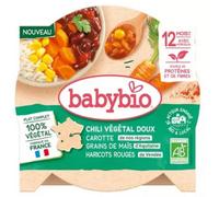 Parapharmacie > Bébé & Maman > Alimentation bébé > Repas bébé Babybio Chili Végétal Doux Carotte Grains de Maïs Haricots Rouges 12 Mois et + Bio 230 g