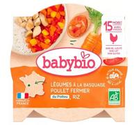 Babybio Assiette Légumes à la Basquaise/Poulet Fermier du Poitou 15+ Mois 260 g