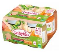 Parapharmacie > Bébé & Maman > Alimentation bébé > Repas bébé Babybio Mes 1ers Légumes Offre Diversification des 4 Mois Bio Pots 130 g x 4