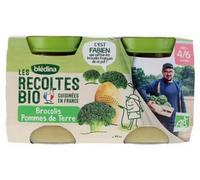 Parapharmacie > Bébé & Maman > Alimentation bébé > Repas bébé Blédina Les Récoltes Bio Brocolis Pommes de Terre des 4/6 Mois Bio Pots x 2